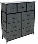 Sorbus Dresser with 9 Drawers - Furniture Storage Chest Tower Unit for Bedroom, Hallway, Closet, Office Organization - Steel 