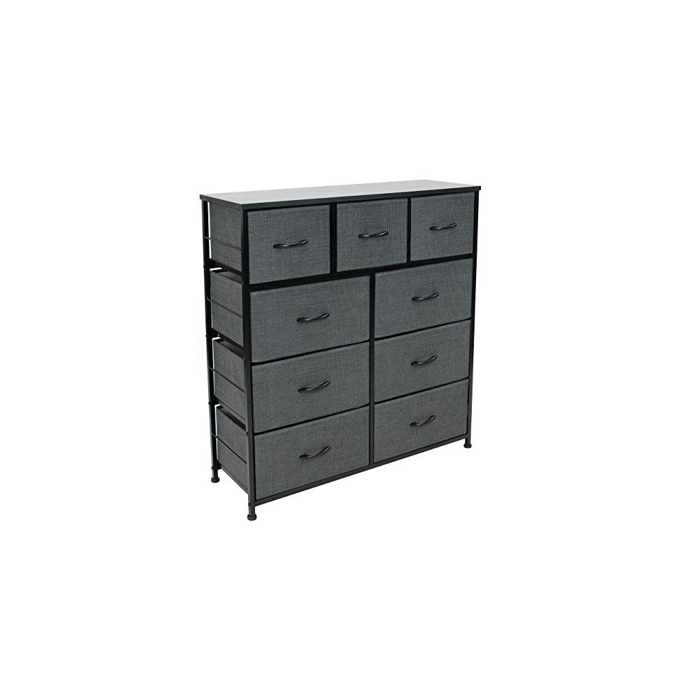 Sorbus Dresser with 9 Drawers - Furniture Storage Chest Tower Unit for Bedroom, Hallway, Closet, Office Organization - Steel 