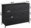 REAHOME 8 Drawer Dresser for Bedroom Chest of Drawers Closets Storage Units Organizer Large Capacity Steel Frame Wooden Top L
