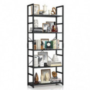 APPOLYN 5 Tier Bookshelf, Tall Bookcase, Modern Book Shelves, Shelves Organizer, Bookshelves for Bedroom, Living Room and Hom