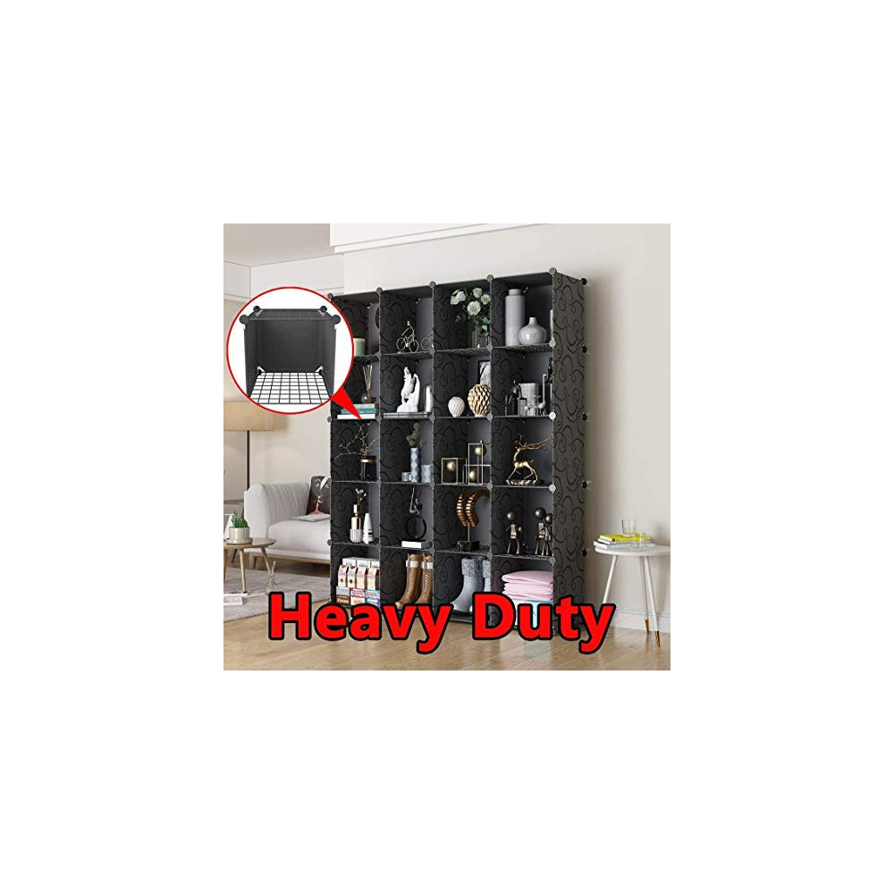 KOUSI Portable Storage 20 Cubes14" x14" LoadBearing Metal Panel