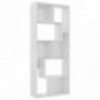 Bookcase, Storage Shelves Bookshelves Display Shleves Book Cabinet High Gloss White 26.4"x9.4"x63.4" Chipboard