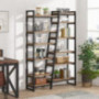 Tribesigns 6 Tier Bookshelf, 71 inch Tall Industrial Bookcase, Rustic Etagere Bookshelves Display Book Shelf Storage Organize