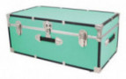 Seward Trunks 30 in. Trunk with Wheels and Lock in Teal