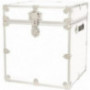 Rhino Trunk & Case Cube Armor Trunk, College, Home & Storage 18"x18"x20"  White 