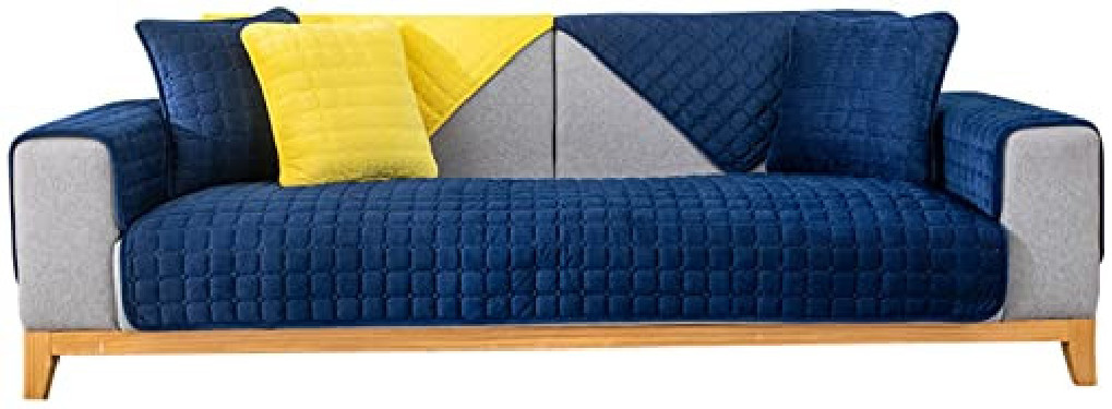 BEYRFCTA Washable Armchair Slipcovers Blanket/Furniture Sofa Cotton Linedupholstered Lounge Setteefor Dogs, Kids, Pets Navy B