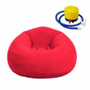 CHENGAI Inflatable Bean Bag Chair, Foldable Flocking Inflatable Lazy Sofa Lounger Couch Ultra Soft for Home Living Room Bedro