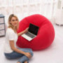 CHENGAI Inflatable Bean Bag Chair, Foldable Flocking Inflatable Lazy Sofa Lounger Couch Ultra Soft for Home Living Room Bedro