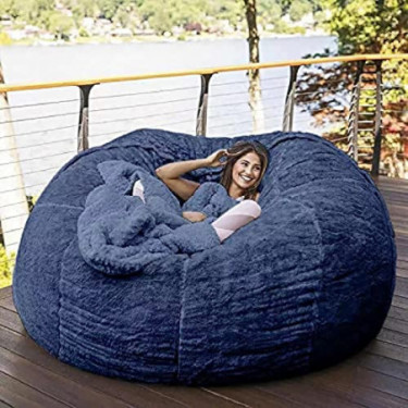 JLVAWIN Bean Bag Chair Cover Only Without Filling,Giant Bean Bag Chairs Cover,Bean Bag Storage Chair Cover,for Kids, Teenager