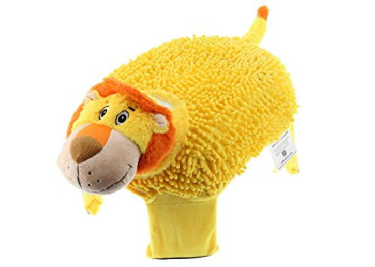 Step UP Pets - Plush kids step stool pet with removable cover and name tag  Lion 