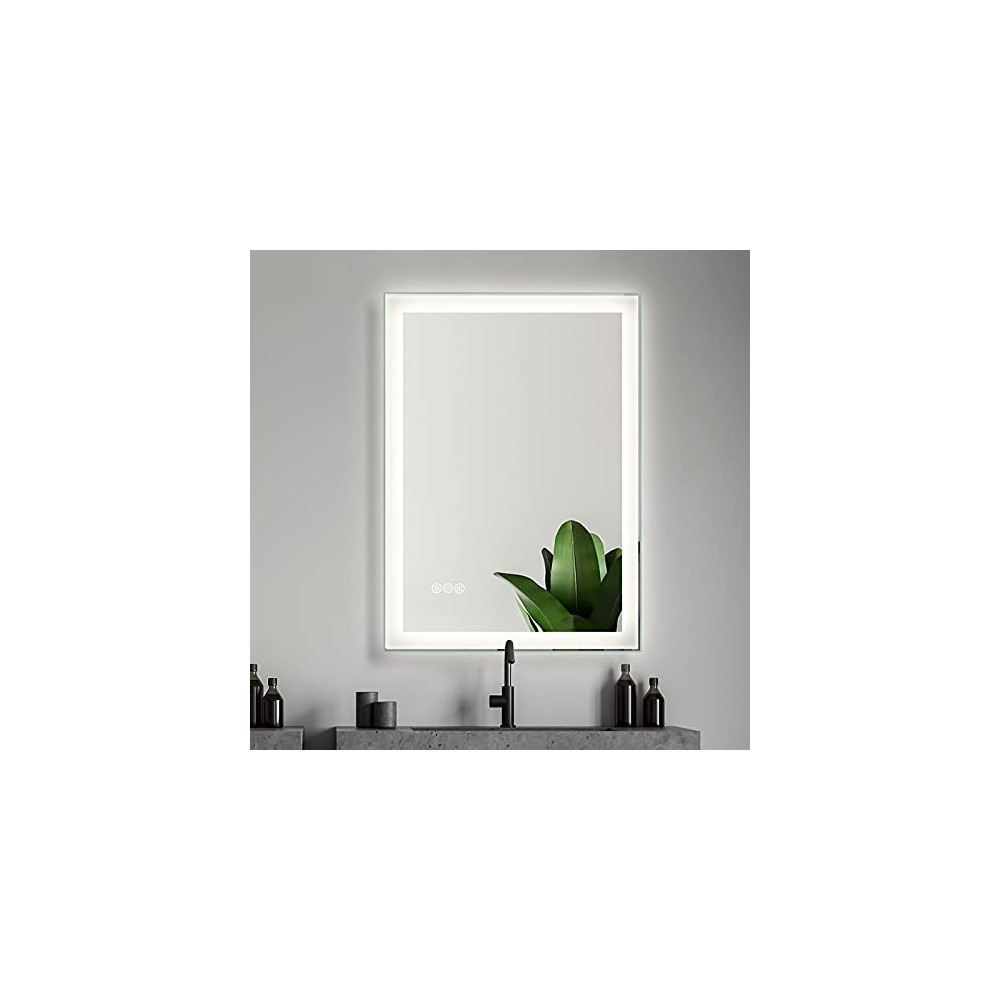 SMART COOM LED Bathroom Mirror Light Vanity Dimmer Anti Fog Makeup 3000K High Lumen CRI90 Warm White Lights Dimmable Memory T