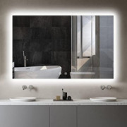 IOWVOE 48 x 30 Inch LED Bathroom Mirror Backlit, Anti-Fog, Wall Mounted Large Mirror Dimmable Vanity Makeup Mirror with Light