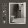 Keonjinn 36 x 28 Inch LED Mirror Bathroom Vanity Mirror, Wall Mounted Anti-Fog Dimmable Lights Makeup Mirror with Touch Switc