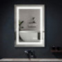 FRALIMK Bathroom Mirror 20" x 28" Wall Mounted Vanity Mirror Dimmable Led Makeup Mirror with High Lumen Anti-Fog Bathroom Van