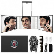 Selfcut 360° Mirror, Trifold 3 Way Mirror for Hair Cutting with LED Lights, Self Haircut System for Haircut, Shaver and Makeu