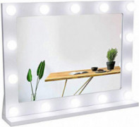 Waneway Vanity Mirror with Lights, Hollywood Lighted Makeup Mirror with 14 Dimmable LED Bulbs for Dressing Room & Bedroom, Ta