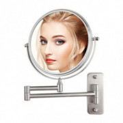 Bathroom Makeup Mirror Wall Mount Mirror Double Side Mirror Collapsible 360 Rotating Mirror for Make Up Shaving  10X 