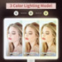 Large Lighted Vanity Makeup Mirror with Light  X-Large Model - 3 Color Lighting Light Up Mirror with 88 LED, 360° Rotation To