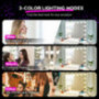 Hutelon Vanity Mirror Makeup Mirror with Lights,Large Hollywood Lighted Makeup Mirror with 15 Dimmable LED Bulbs,3 Color Mode