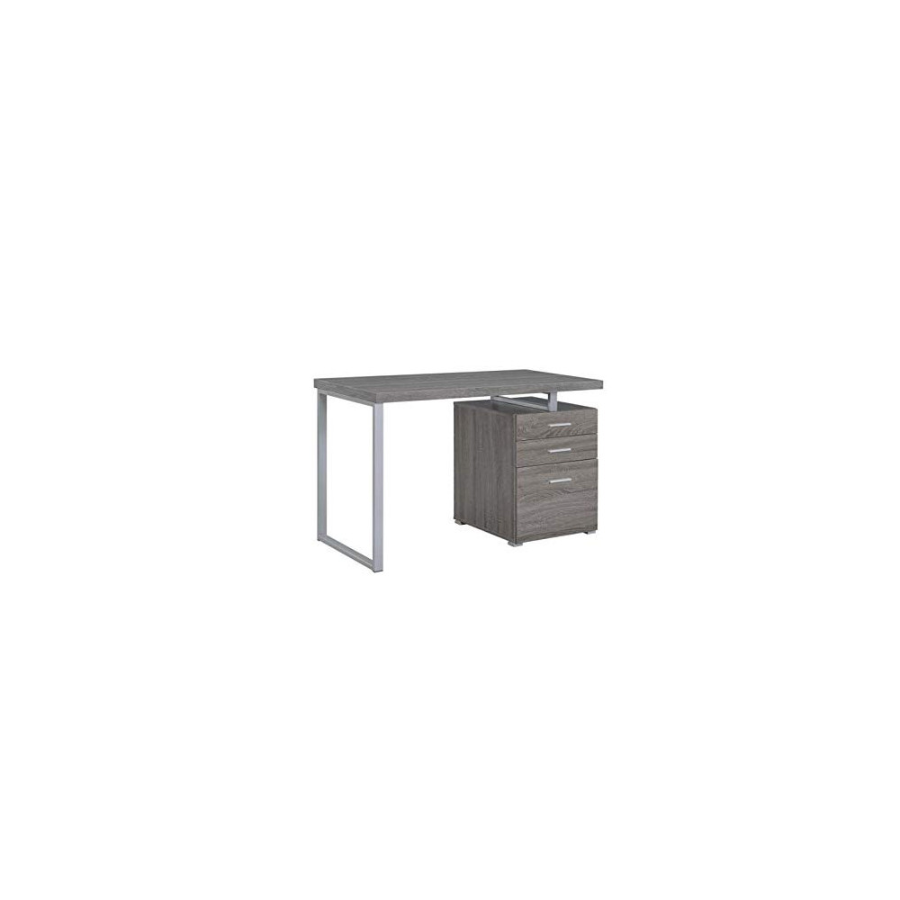 COASTER CO-800520 Desks, 23.5"D x 47.25"W x 30"H, Weathered Grey