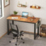 Cubiker Computer Desk 55" Modern Sturdy Office Desk Large Writing Study Table for Home Office with Extra Strong Legs, Rustic
