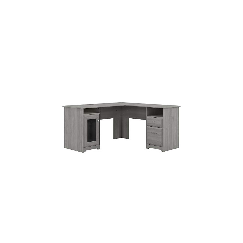 Bush Furniture Cabot L Shape Desk, Modern Gray