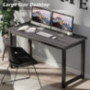 Computer Desk Home Office Table: Simple Modern Long Desk for Work Study Writing Rustic Industrial Tall PC Table for Small Spa