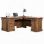 Sauder Palladia L-Shaped Desk, Vintage Oak finish
