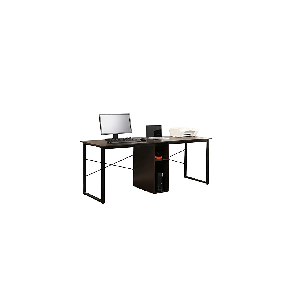 Soges 2 Person Home Office Desk,78 inches Large Double Workstation Desk, Writing Desk for Two People, Craft Table with Storag
