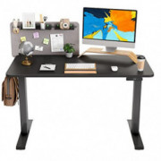 FAMISKY Dual Motor Adjustable Height Standing Desk, Electric Sit Stand Desk with Screen Panel, 48 x 24 Inches Stand up Desk, 