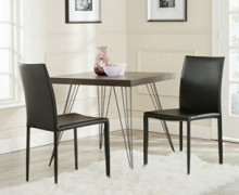 Safavieh Home Collection Karna Modern Black Dining Chair  Set of 2 