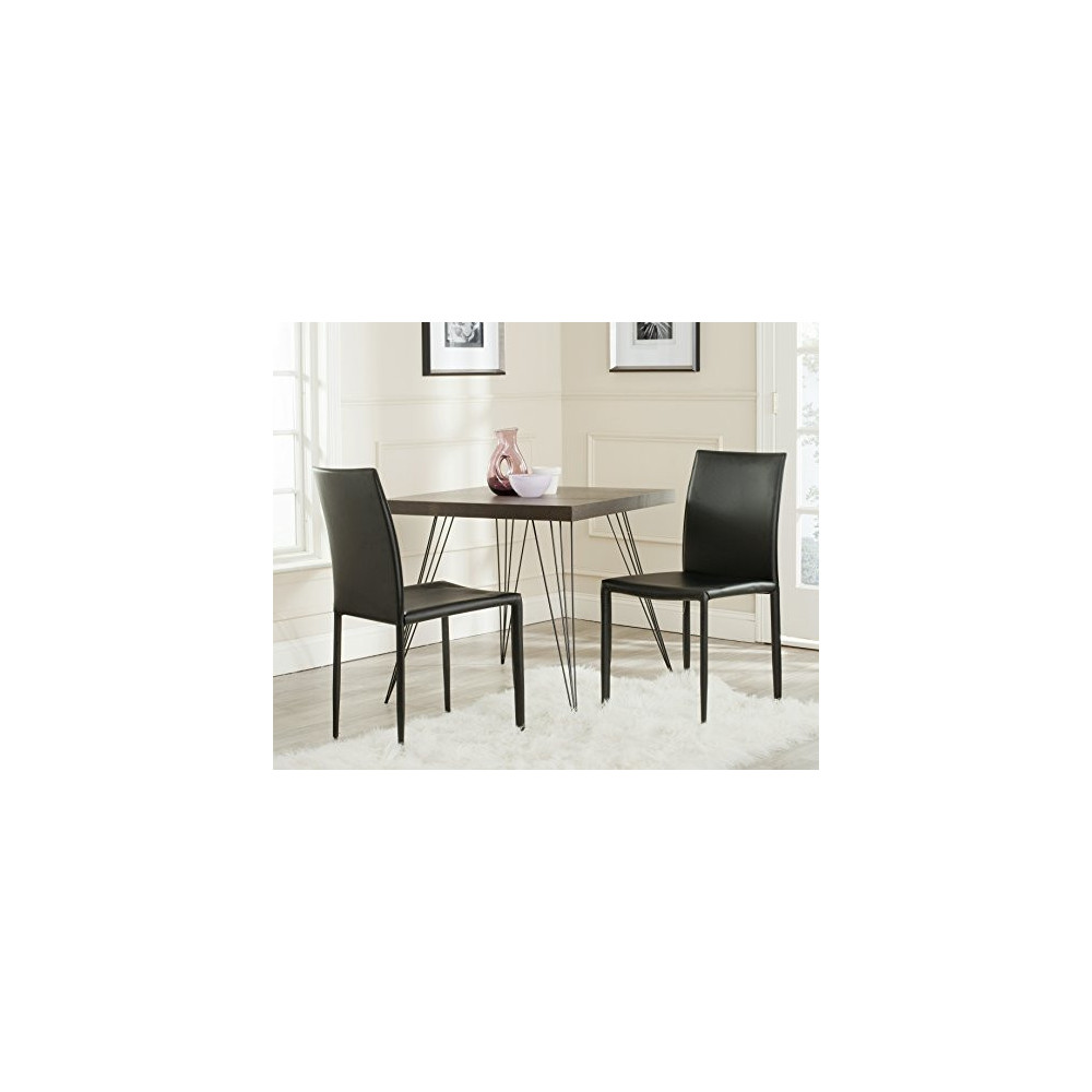 Safavieh Home Collection Karna Modern Black Dining Chair  Set of 2 